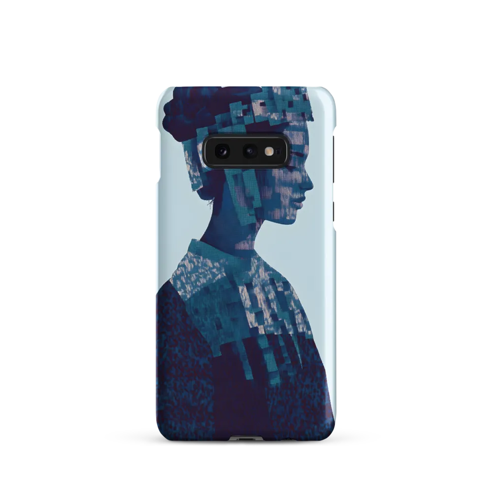 Digital Portrait in Abstract Blue