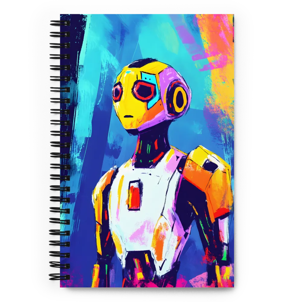 Curiosity of the Robot | Spiral Notebook