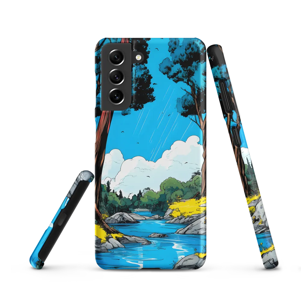 Tranquil River in a Comic Landscape