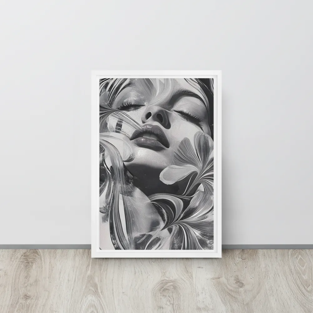 Harmony of Flows | Canvas with White Frame | 12″×18″