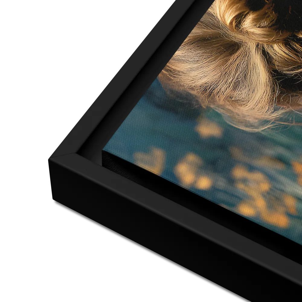 Whispers of Tranquility | Canvas with Black Frame | 12″×16″