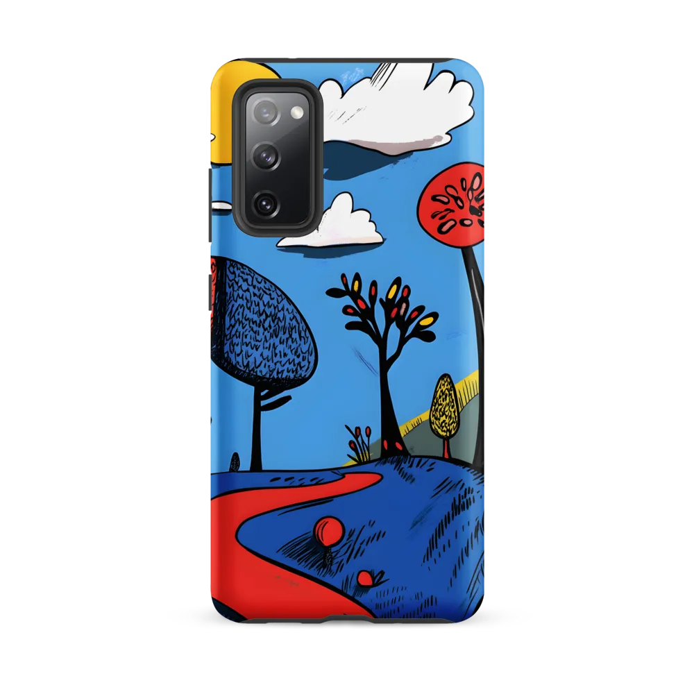Whimsical Pathways Through a Colorful Landscape | Phone Case |  S20 FE | Tough Case | Matte