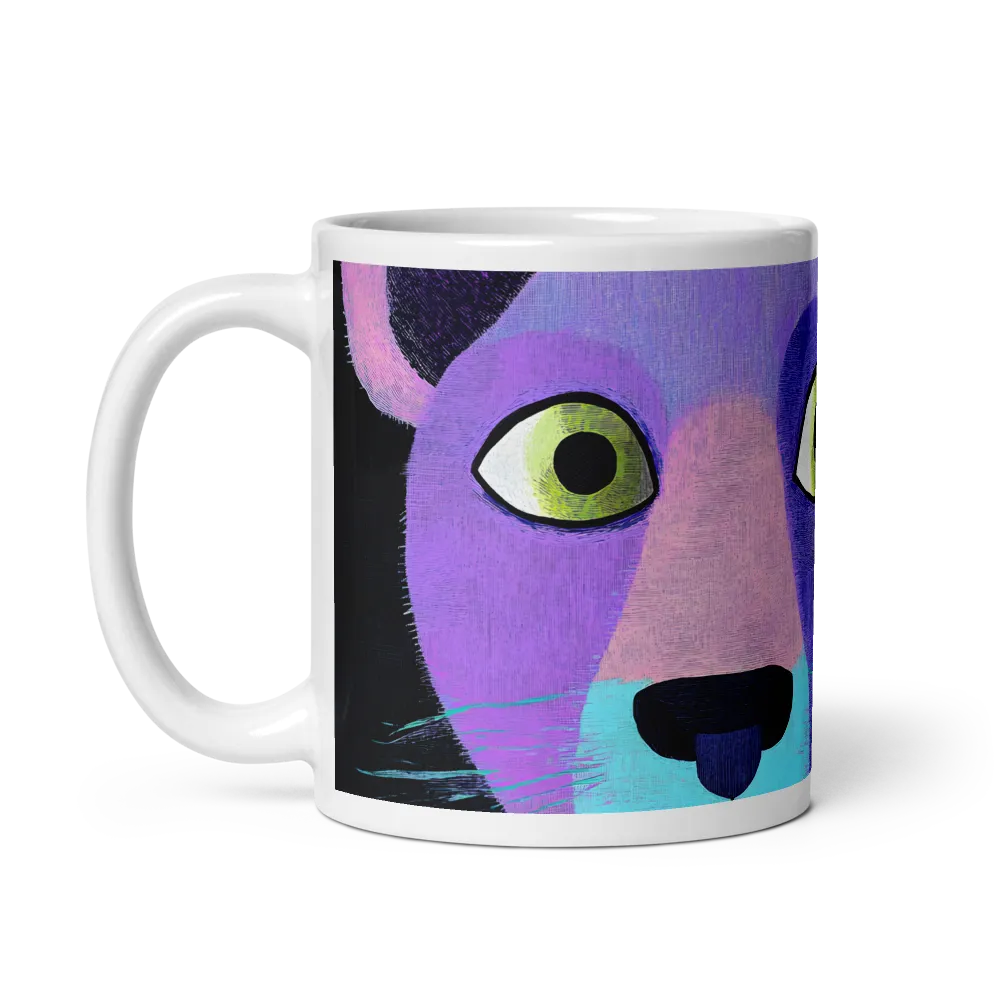 Playful Lion Portrait | Mug with White inside | 11 oz