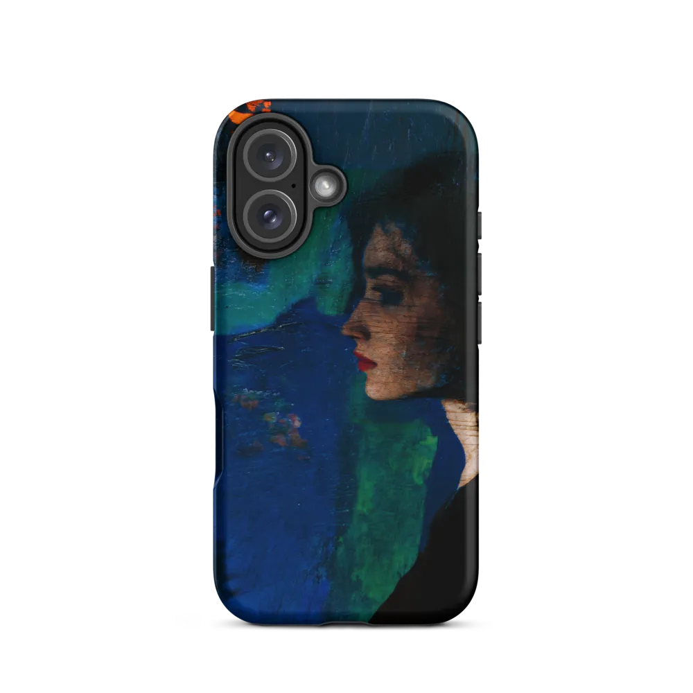 Contemplation in Blue | Phone Case |  16 | Tough Case | Matte