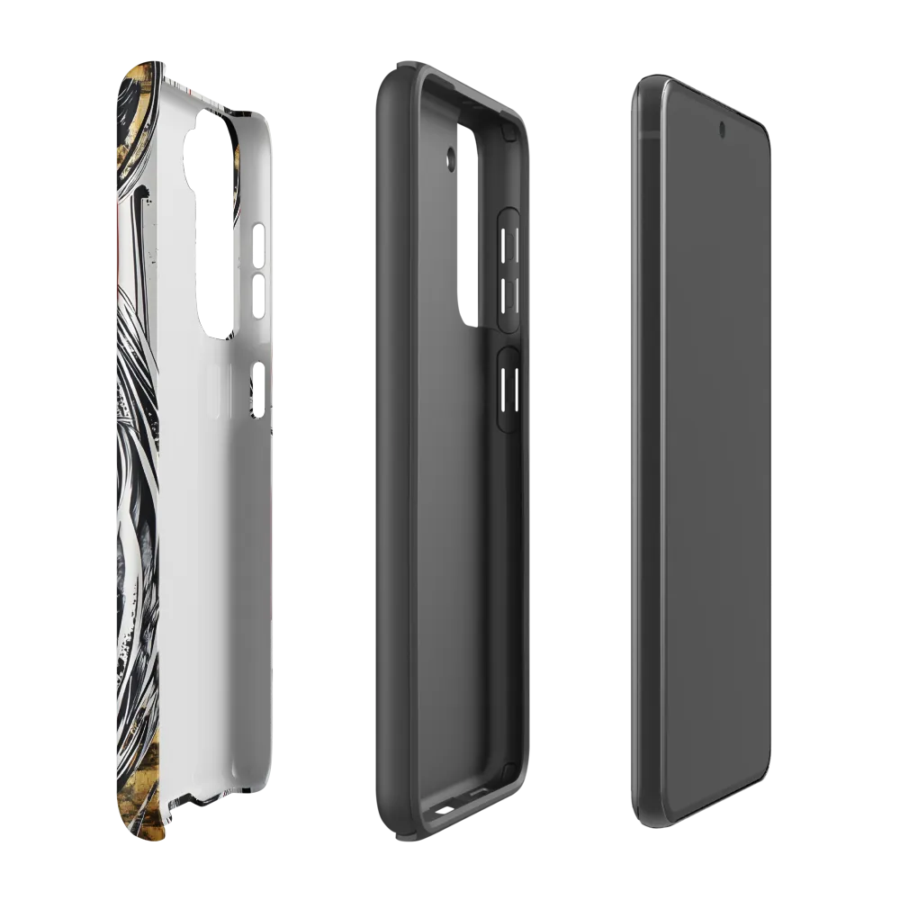 Ethereal Majesty: The Abstract Zebra | Phone Case |  S21 FE | Tough Case | Matte