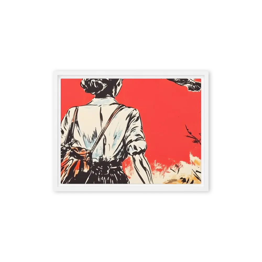 Journey Beyond the Horizon | Canvas with White Frame | 12″×16″