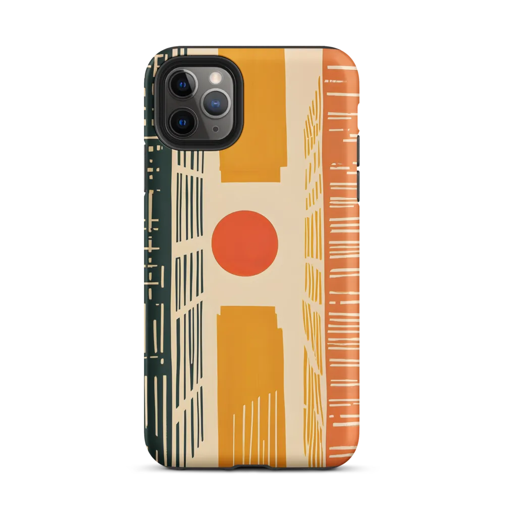 Urban Harmony: A Geometric Sunrise