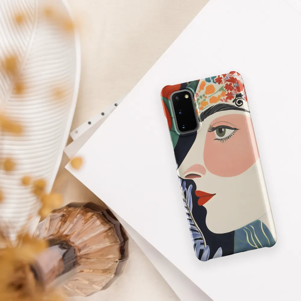 Floral Serenade: A Modern Portrait