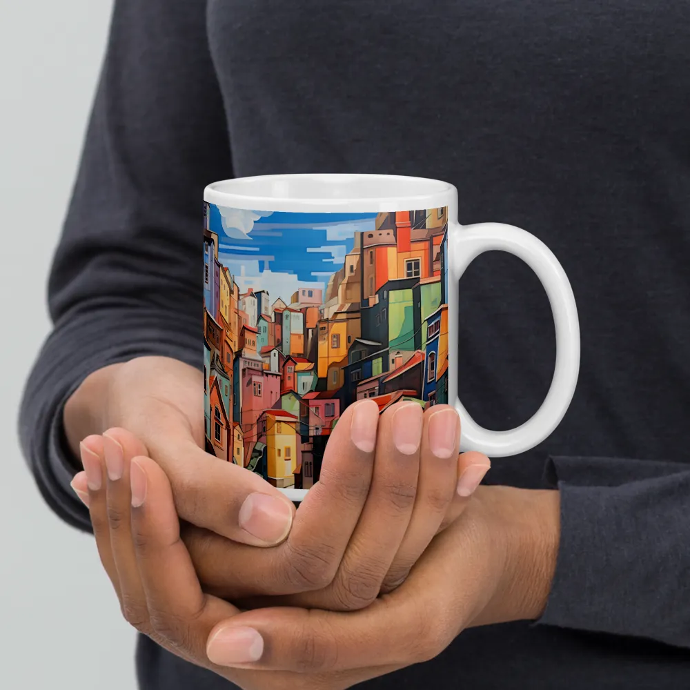 Whimsical Heights: A Vibrant Cityscape | Mugs | Multiple Sizes & Colors