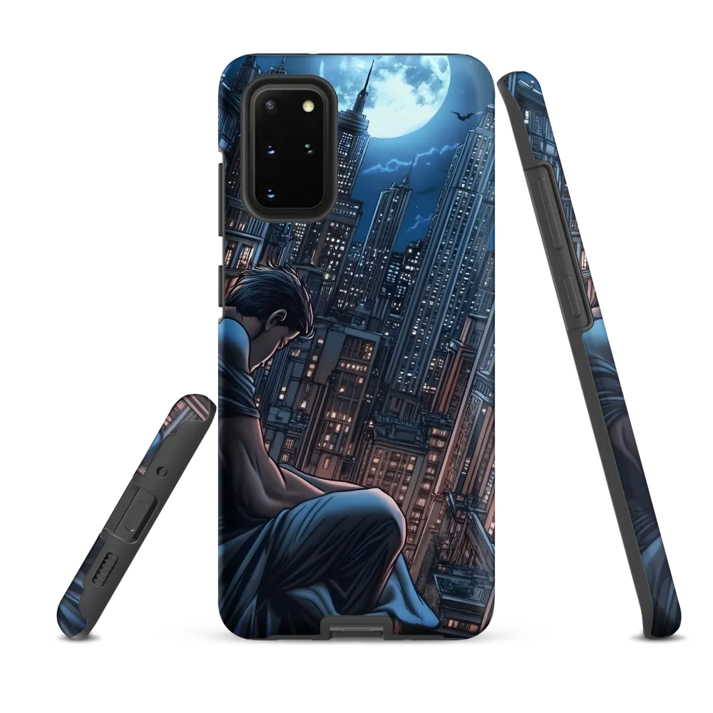 Reflections of a City Under the Moon
