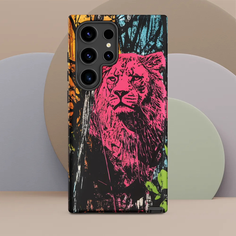 Fierce Vibrance: The Pink Lion