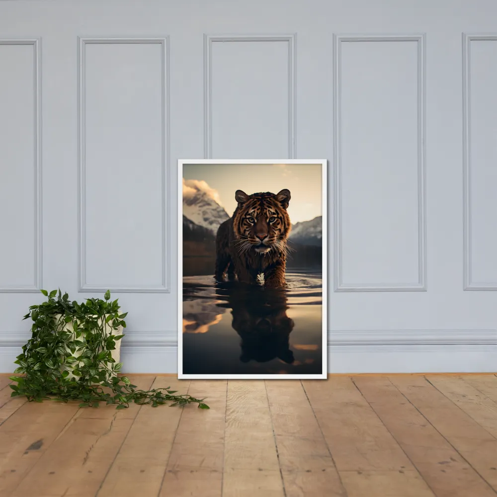 Majestic Reflection: The Tiger's Domain