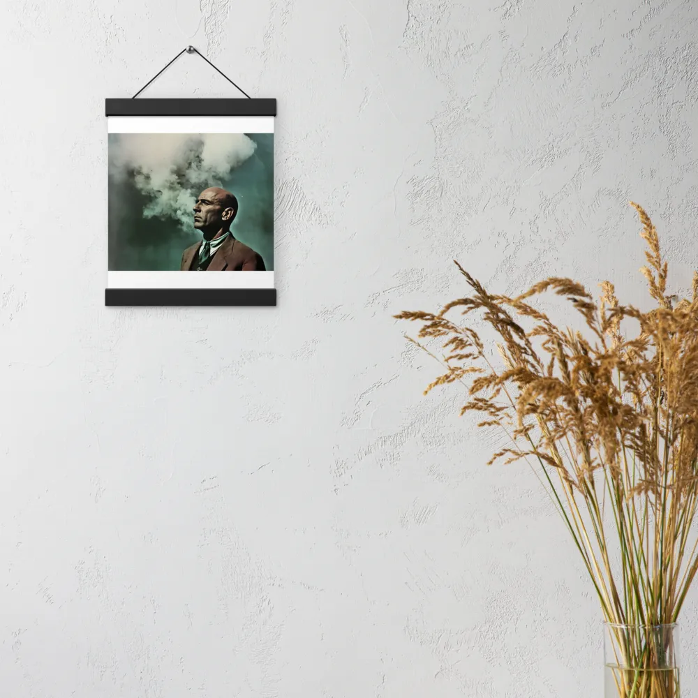 Clouded Thoughts | Poster With Black Wood Hanger | 8″×10″
