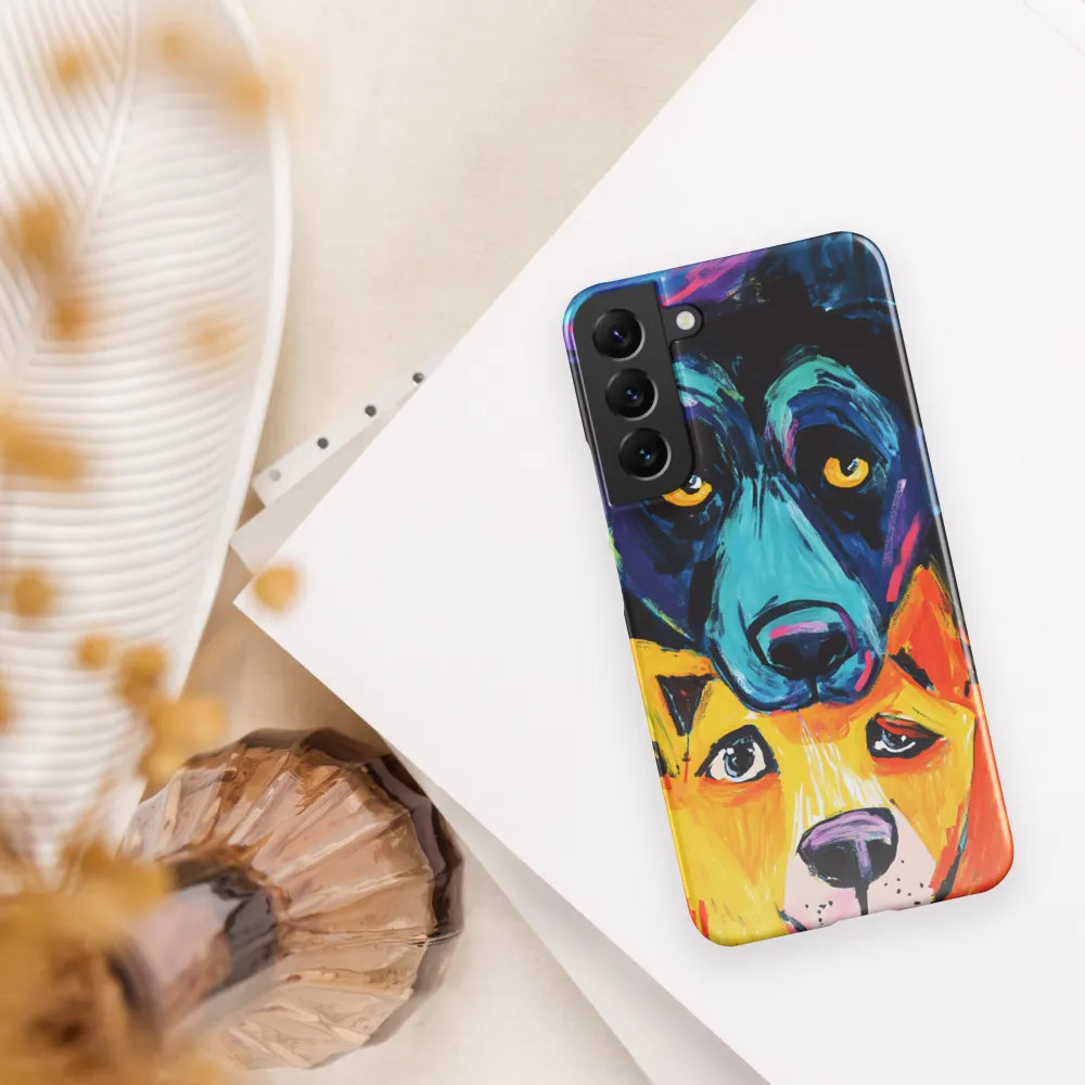 Vibrant Companions: An Expression of Canine Spirit | Phone Case |  S22 Plus | Snap Case | Glossy