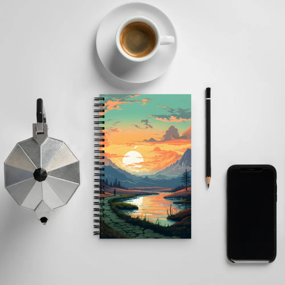 Serenity at Dusk | Spiral Notebook