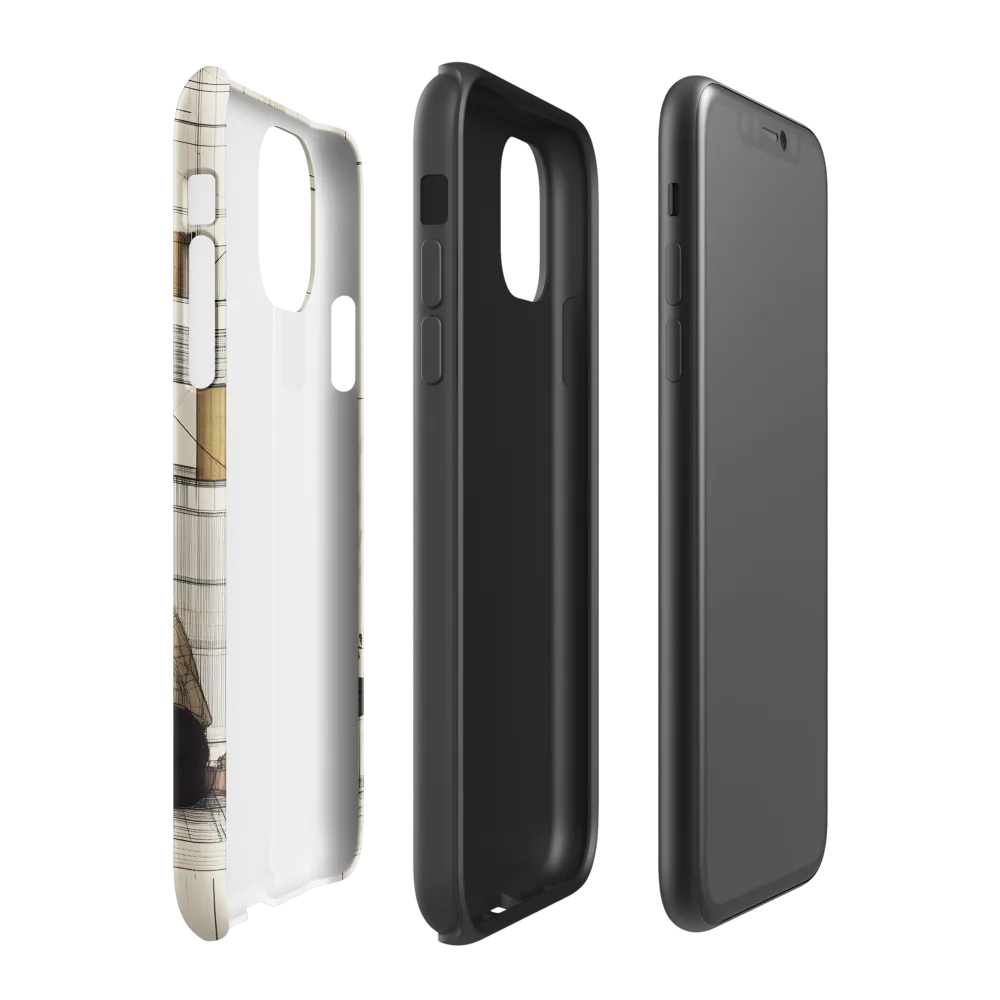 Quiet Reflections in Line | Phone Case |  11 | Tough Case | Glossy