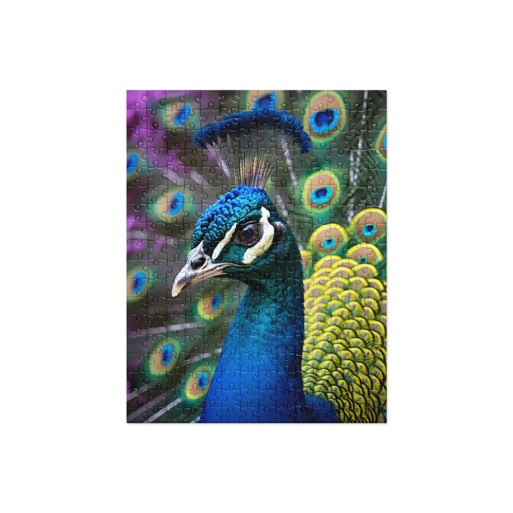 Regal Plumage: The Peacock's Splendor | Jigsaw Puzzle | 252/520 pieces