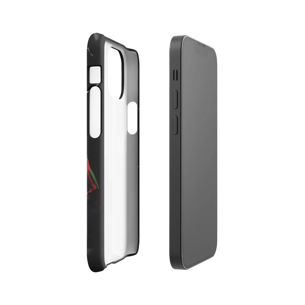 Harmony in Monochrome: A Surreal Assembly of Nature | Phone Case |  13 Mini | Snap Case | Matte