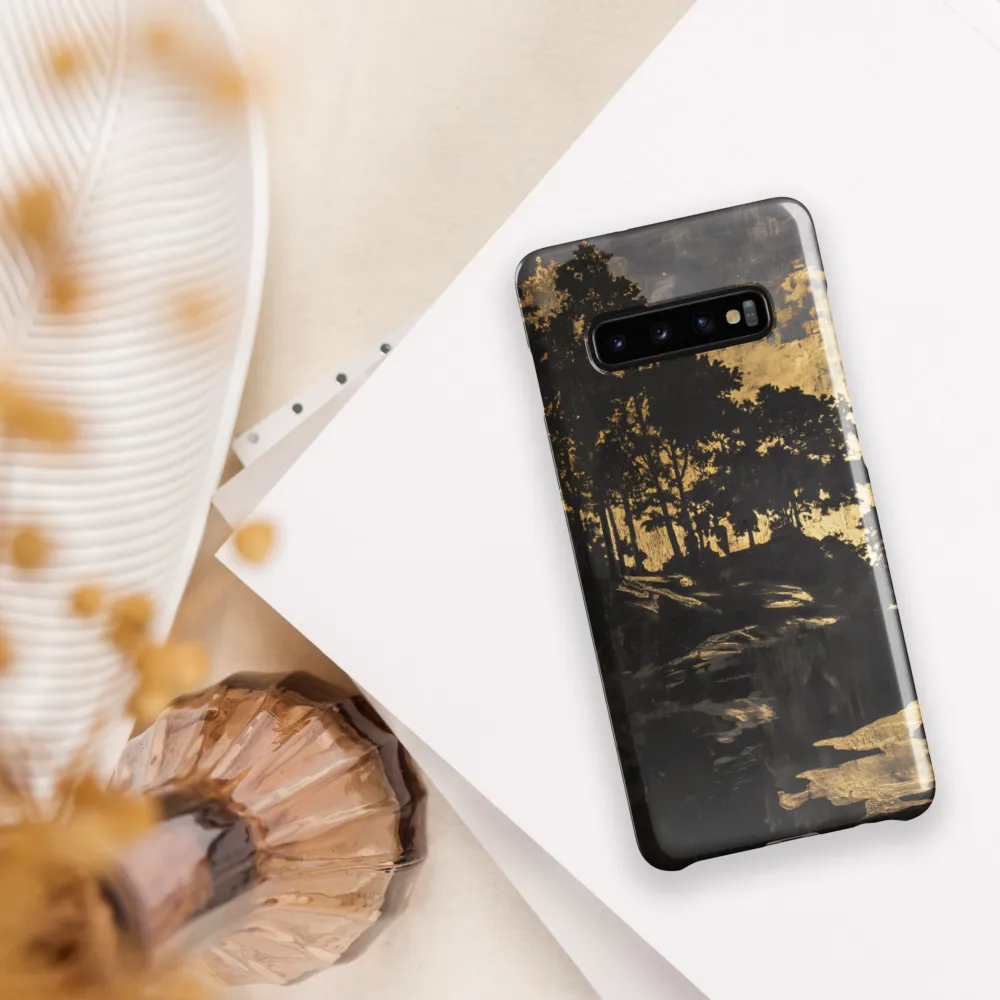 Golden Silhouettes | Phone Case |  S10 Plus | Snap Case | Glossy