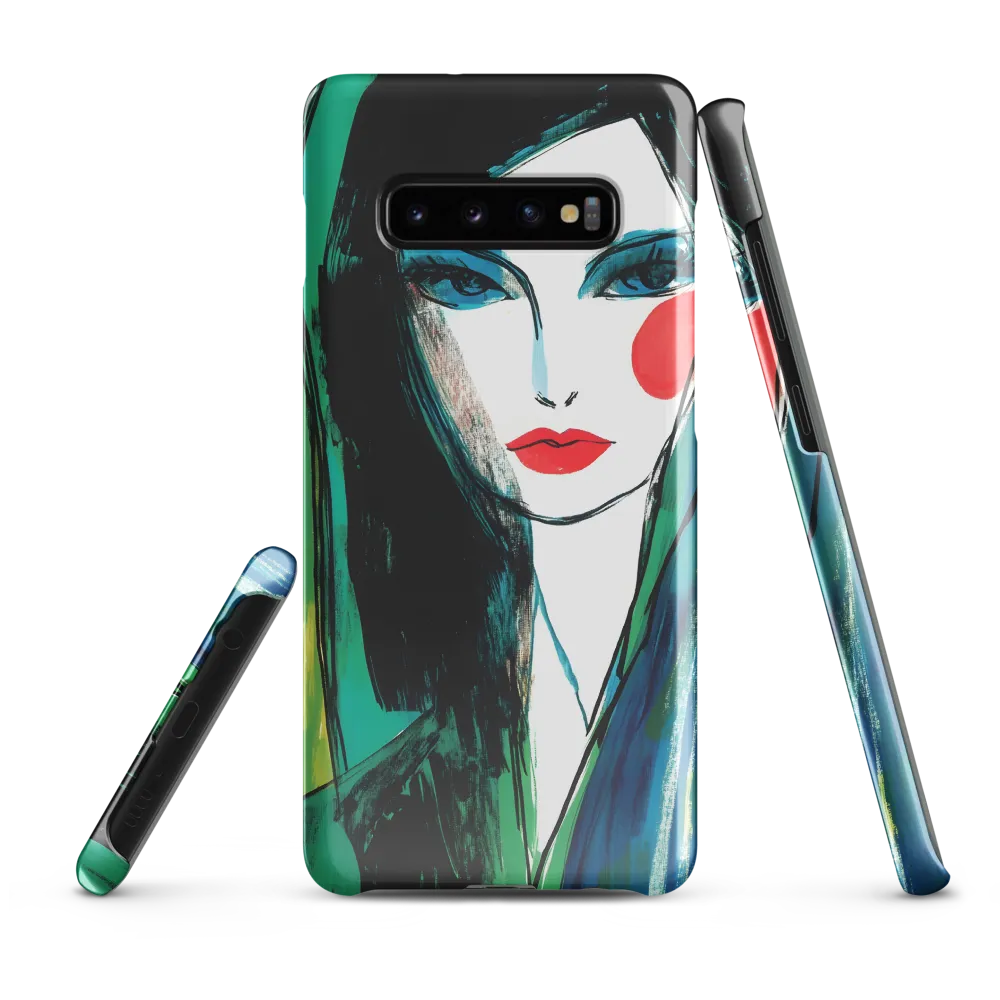 The Enigmatic Gaze | Phone Case |  S10 Plus | Snap Case | Glossy