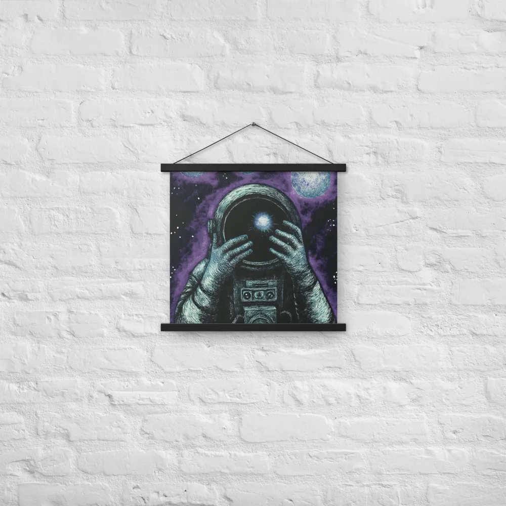 Beyond the Stars | Poster With Black Wood Hanger | 18″×18″