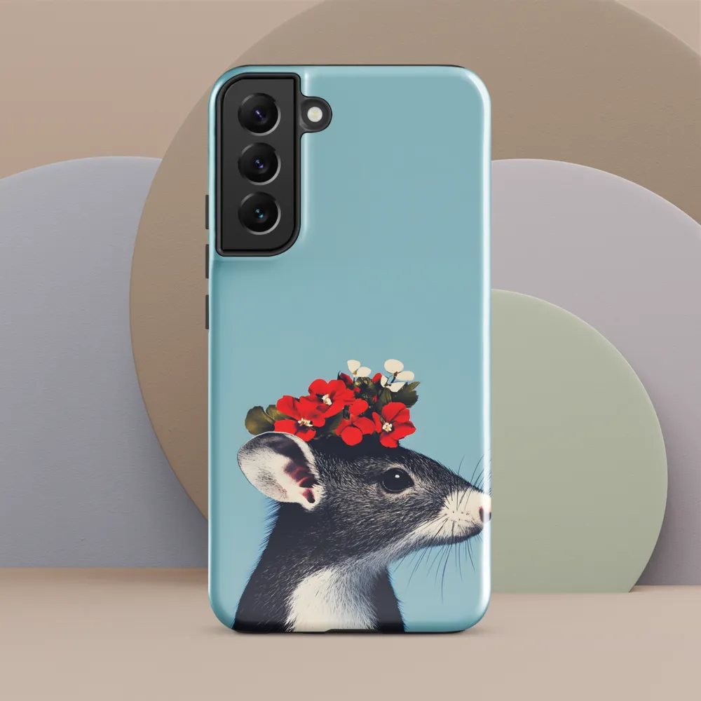 Whimsical Flora: A Mouse's Floral Crown