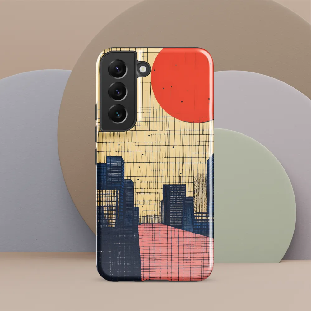 Urban Echoes: A Minimalist Cityscape