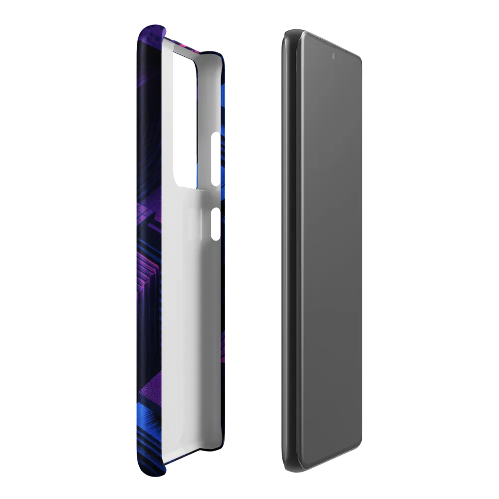 Geometric Dreams in Blue and Purple