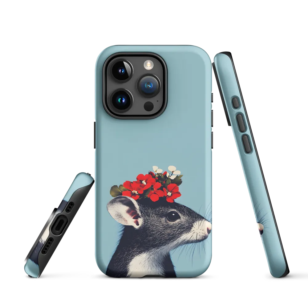 Whimsical Flora: A Mouse's Floral Crown