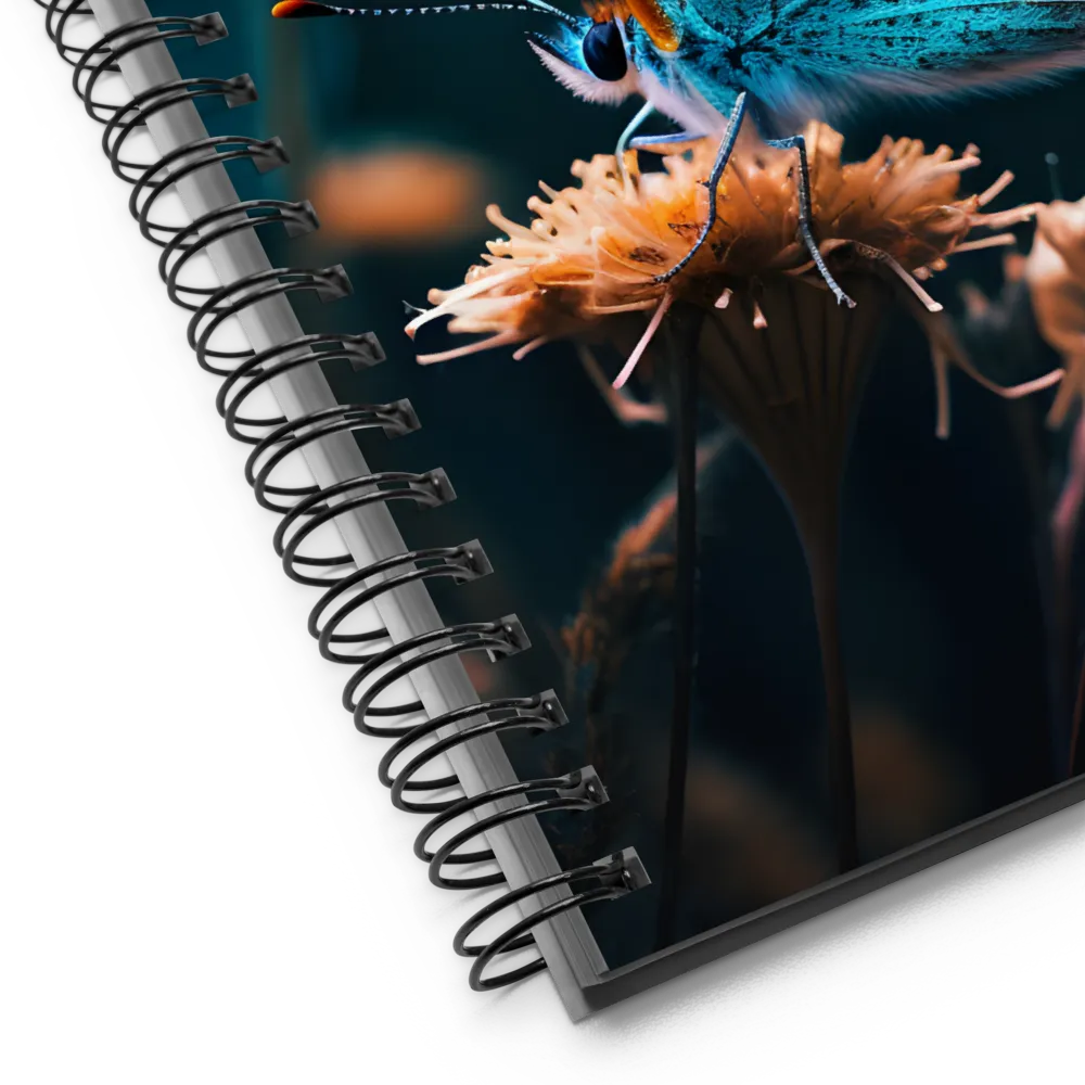 Whispers of Color: The Butterfly's Embrace | Spiral Notebook