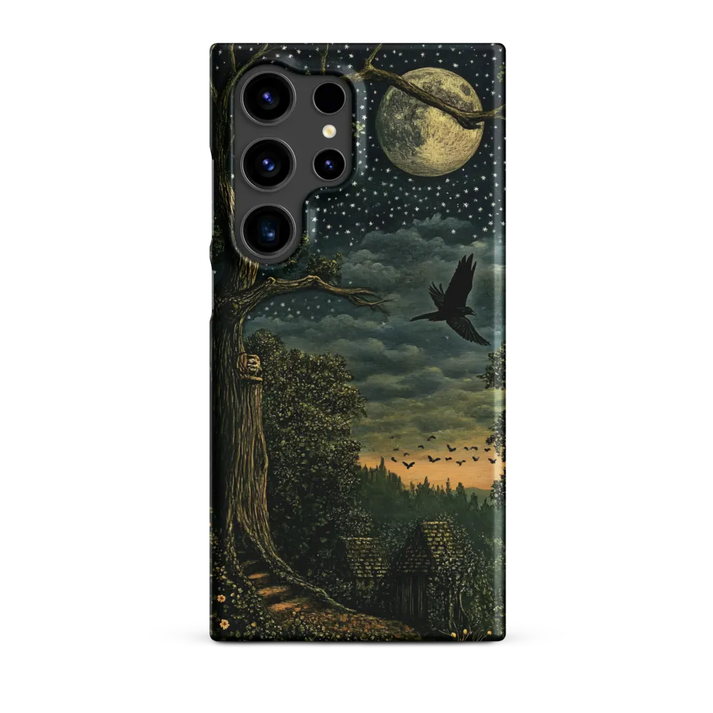 Mystical Nightscape Under the Full Moon | Phone Case |  S24 Ultra | Snap Case | Matte