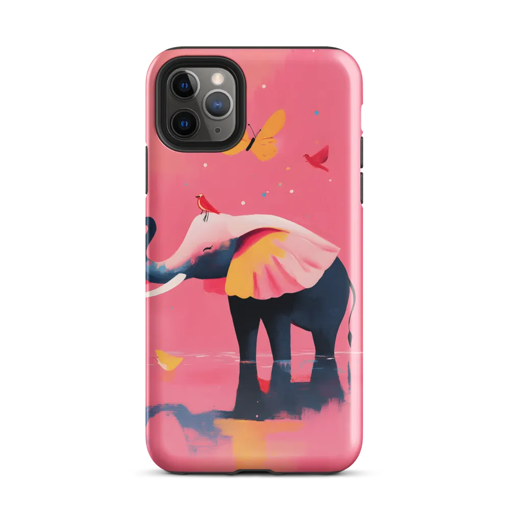 Whimsical Serenity: The Playful Elephant | Phone Case |  11 Pro Max | Tough Case | Glossy