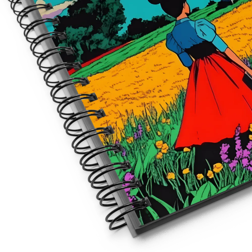 Whispers of a Sunlit Meadow | Spiral Notebook