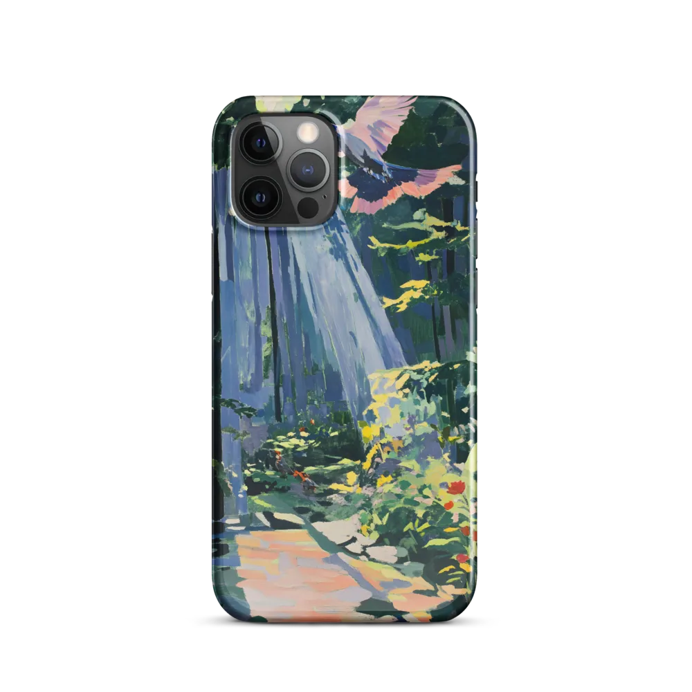 Flight of Light: A Serene Forest | Phone Case |  12 Pro | Snap Case | Glossy