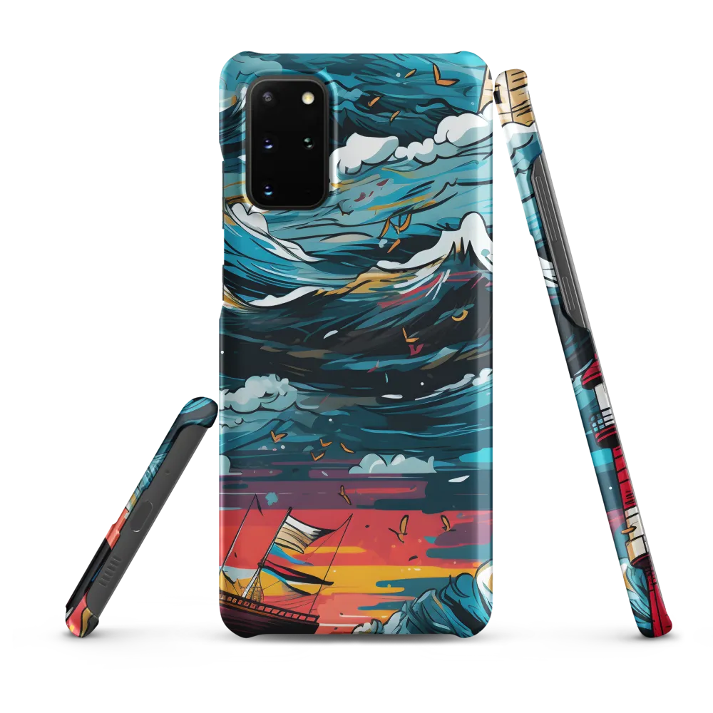 Turbulent Seas: A Lighthouse Adventure | Phone Case |  S20 Plus | Snap Case | Matte