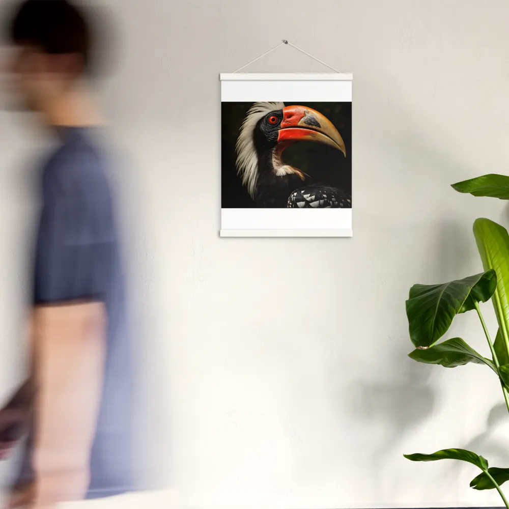 Majesty of the Hornbill | Poster With White Wood Hanger | 16″×20″