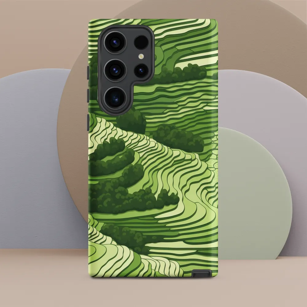 Waves of Green: An Abstract Landscape