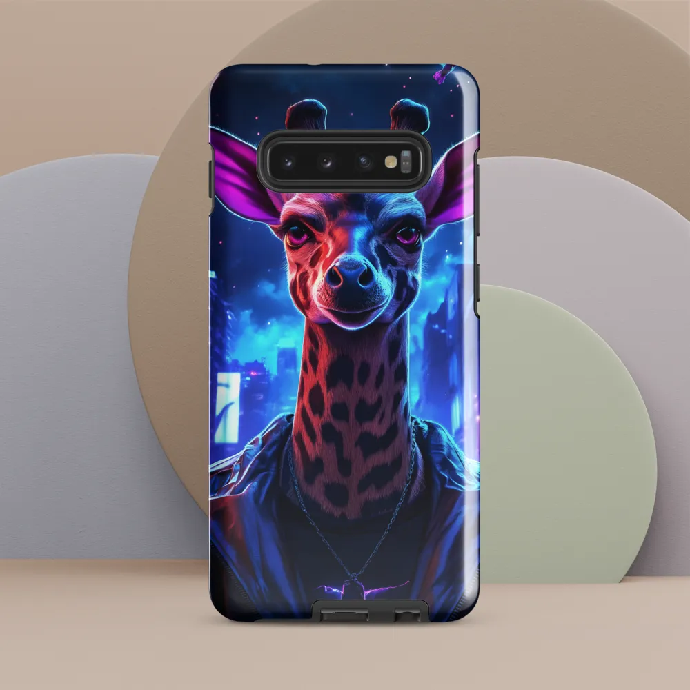 Urban Giraffe: A Neon Fantasy | Phone Case |  S10 Plus | Tough Case | Glossy