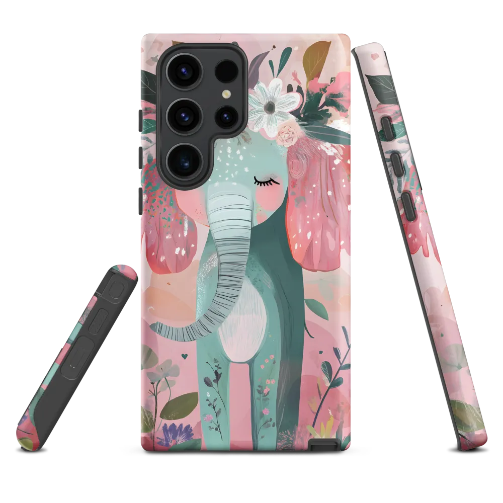 Whimsical Elephant in Bloom