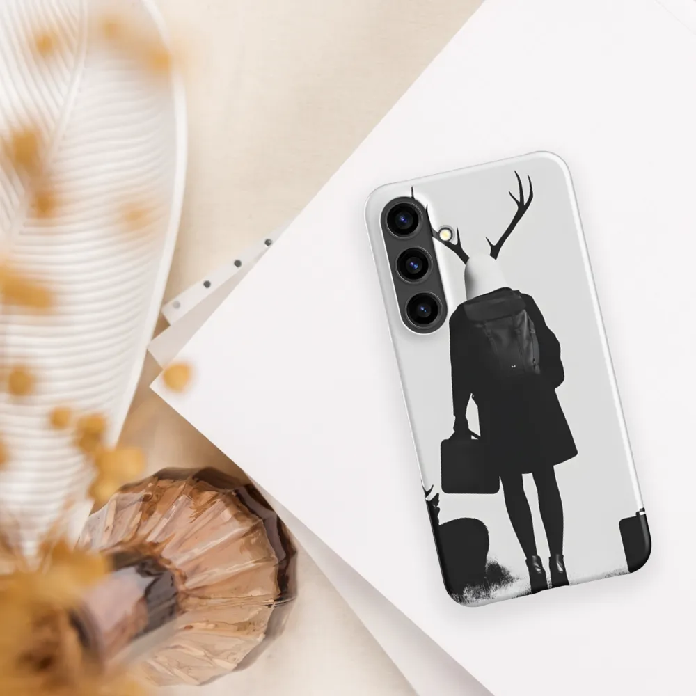 Antlered Reflections | Phone Case |  S24 Plus | Snap Case | Matte
