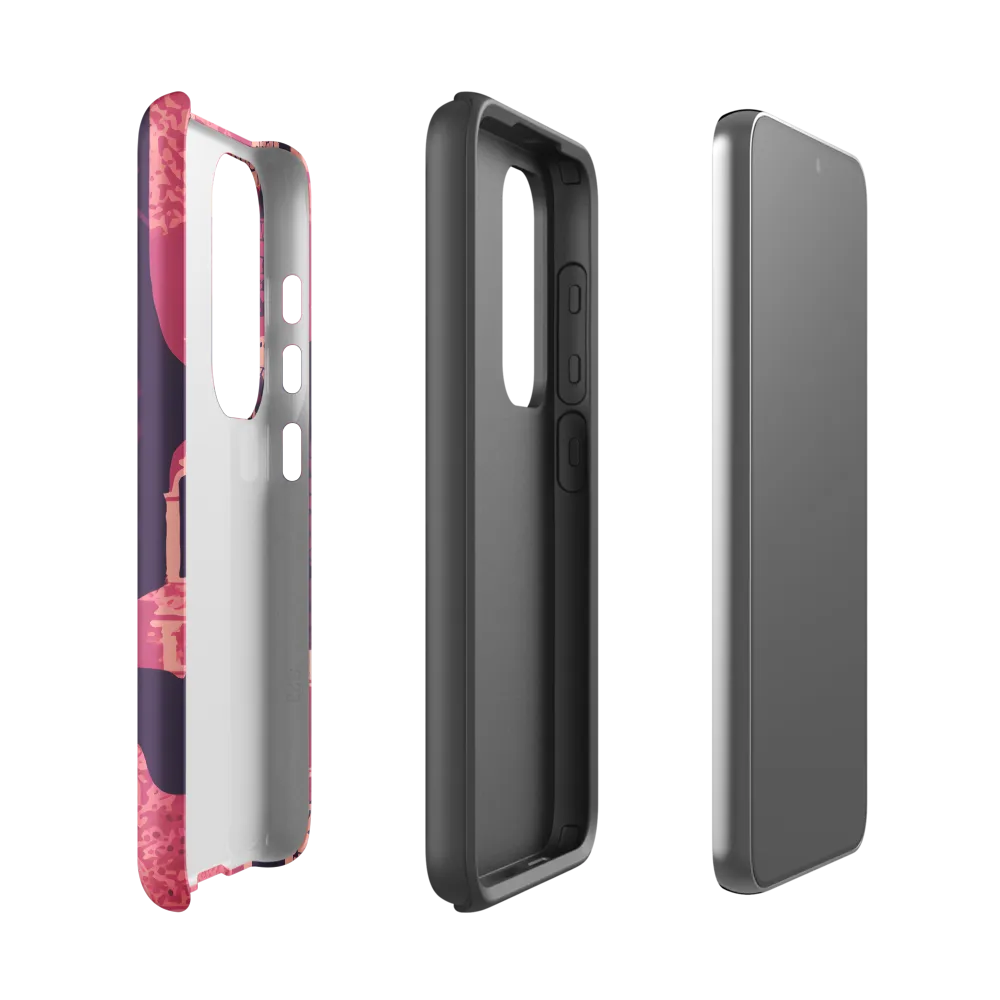 Whimsical Interplay of Figures and Architecture | Phone Case |  S23 | Tough Case | Matte