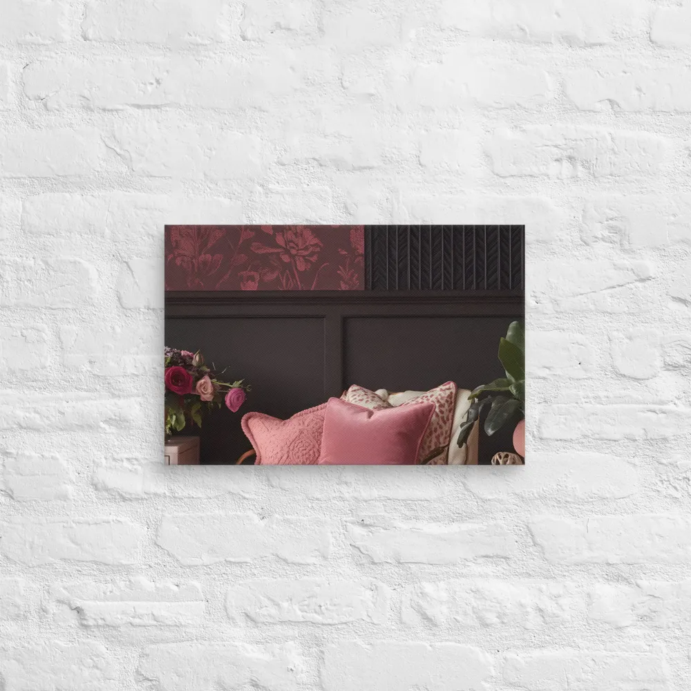 Elegance in Contrast: A Modern Interior Design | Canvas | 12″×18″
