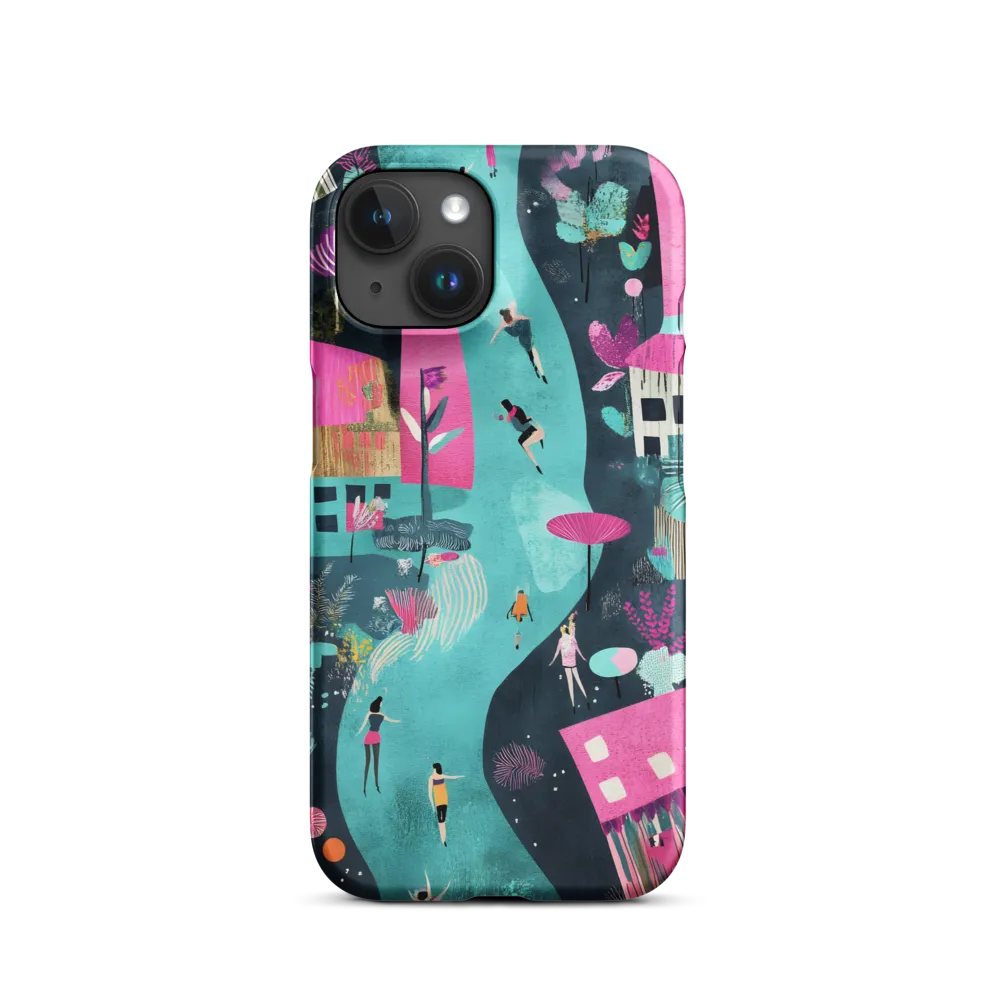 Whimsical Journey Through a Vibrant Landscape | Phone Case |  15 | Snap Case | Matte