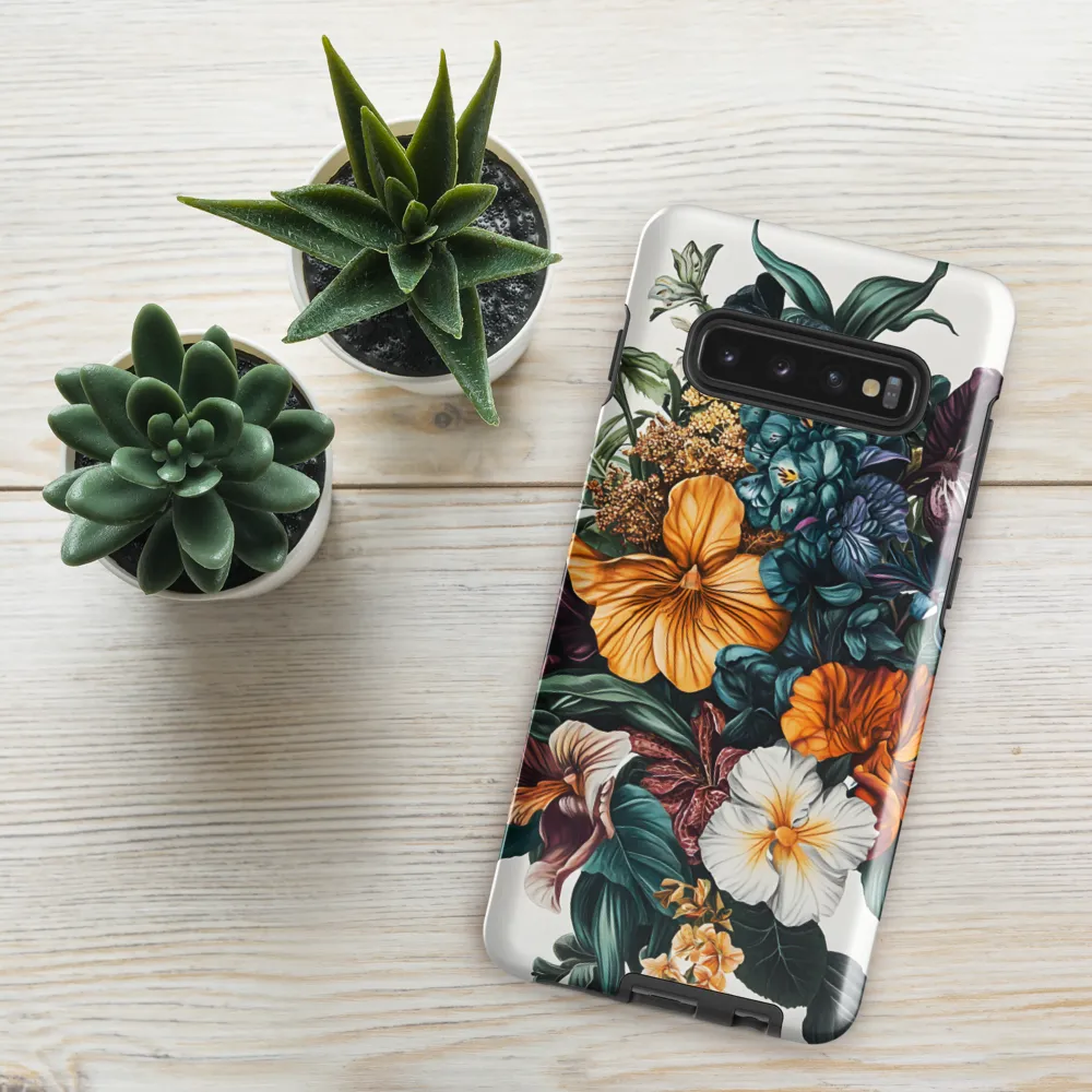 Floral Symphony | Phone Case |  S10 Plus | Tough Case | Glossy