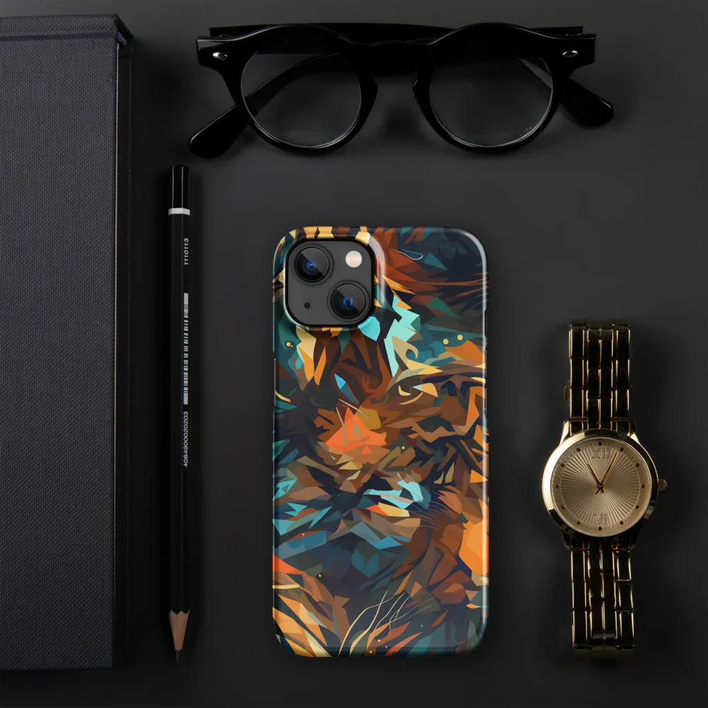 Wild Symphony: Abstract Tigers | Phone Case |  13 | Snap Case | Glossy