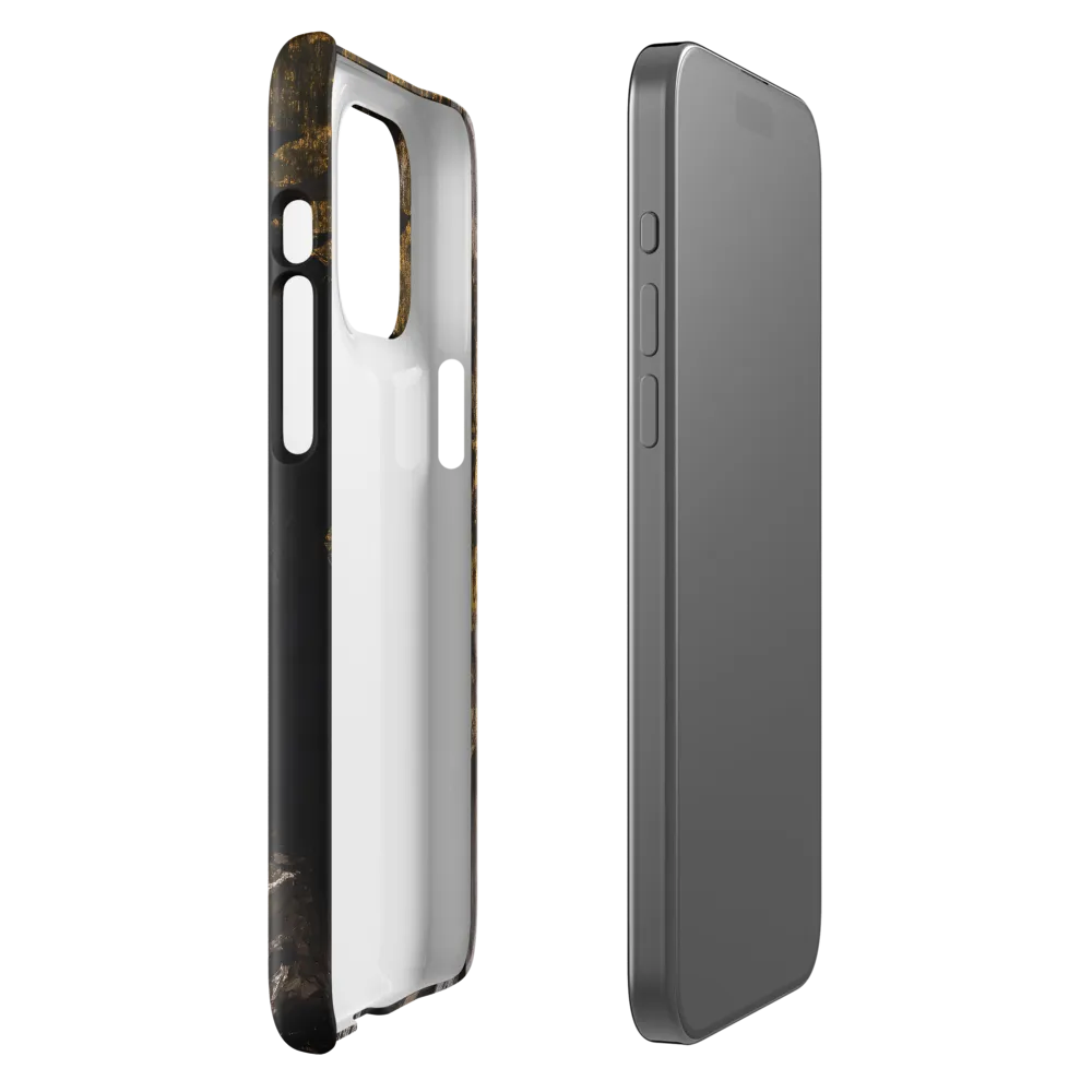Golden Elegance: A Modern Profile Portrait