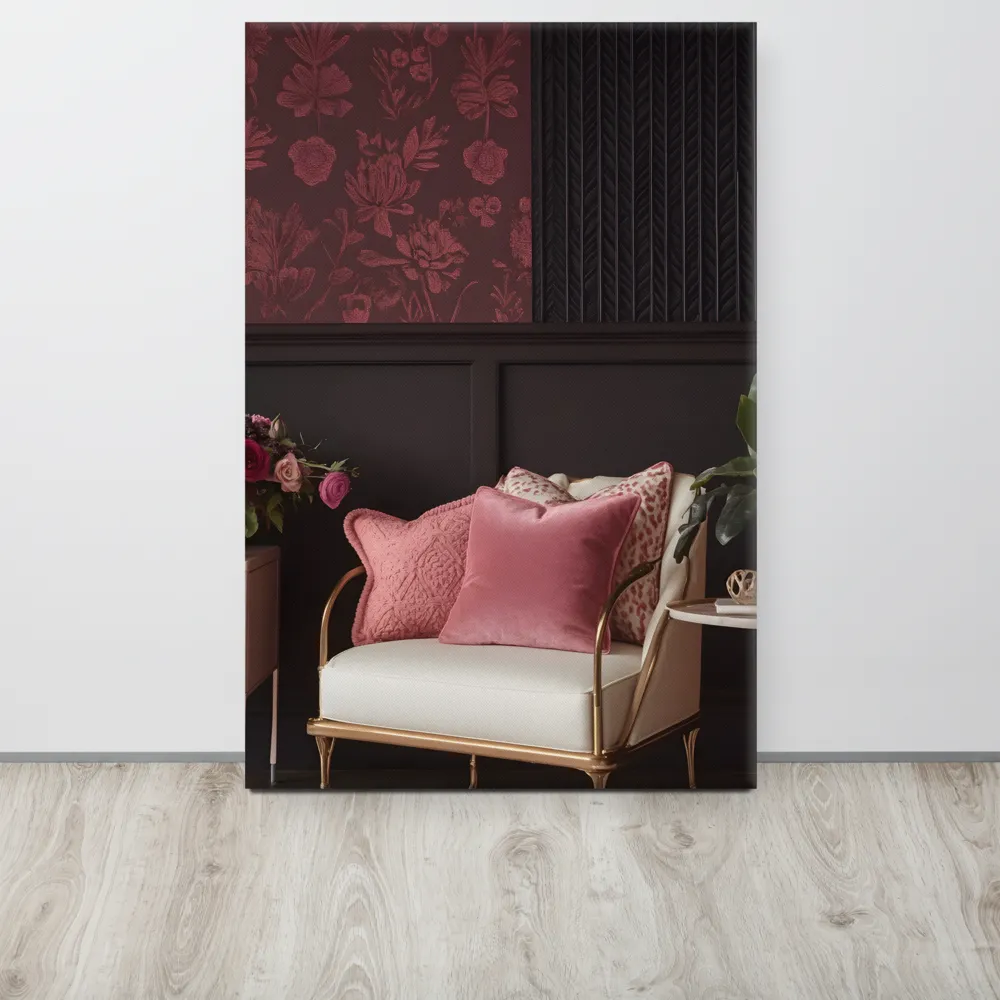 Elegance in Contrast: A Modern Interior Design | Canvas | 24″×36″