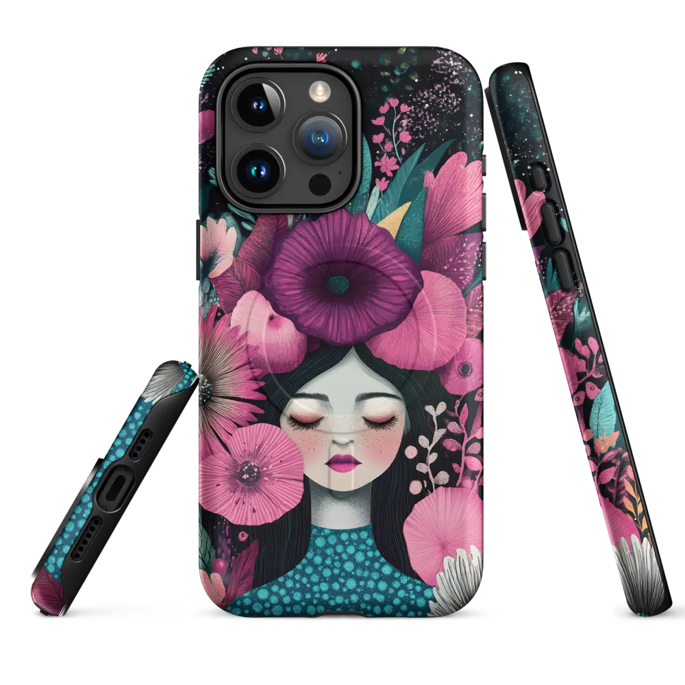 Blooming Serenity | Phone Case |  15 Pro Max | MagSafe® Tough Case | Matte