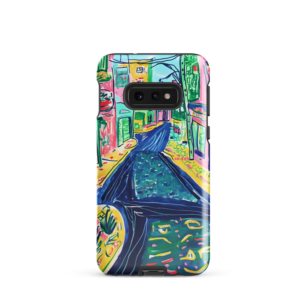 Dreamy Street in Vibrant Hues