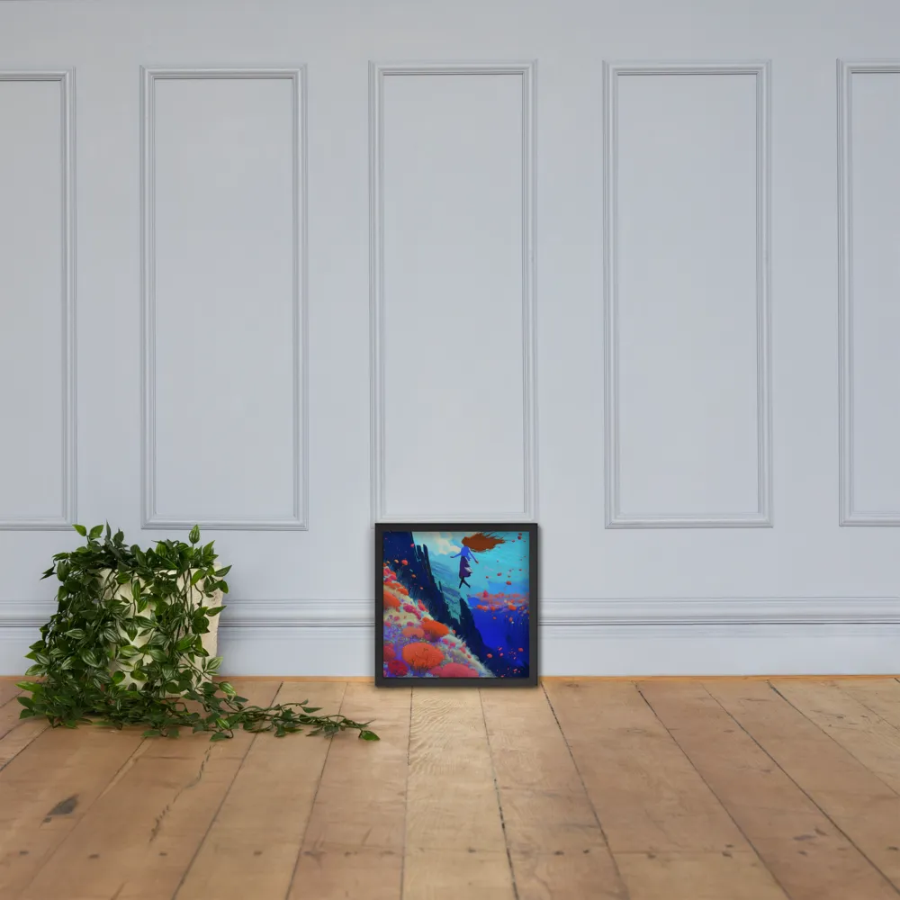 Whispers of Freedom | Poster with Black Frame | 14″×14″